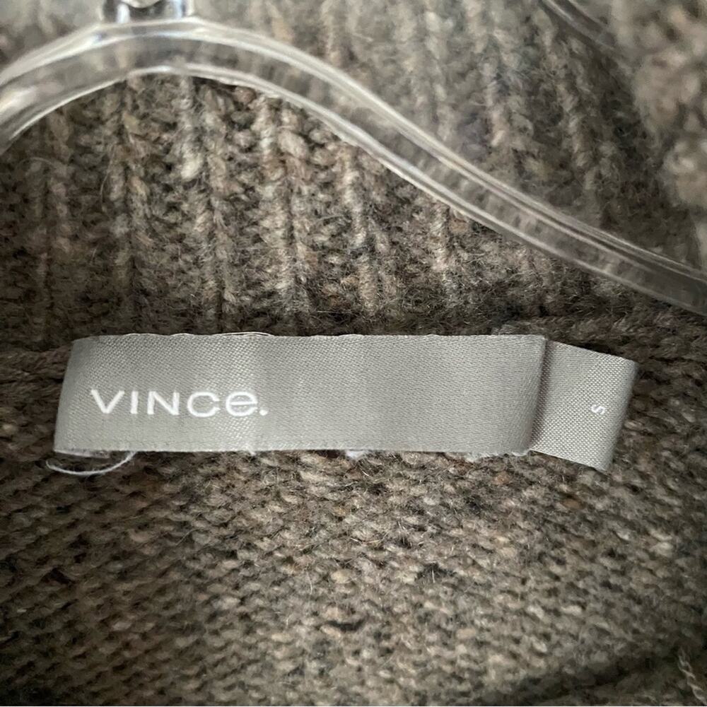 Vince Cashmere Fleck Turtleneck Sweater Taupe Ash size Small - Picture 11 of 11